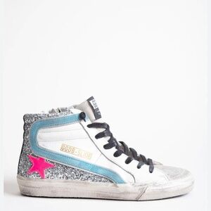 Pink, Blue & Glitter Golden Goose Slide
